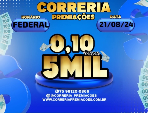 FEDERAL >>R$ 5.000,00 - CINCO MIL REAIS 