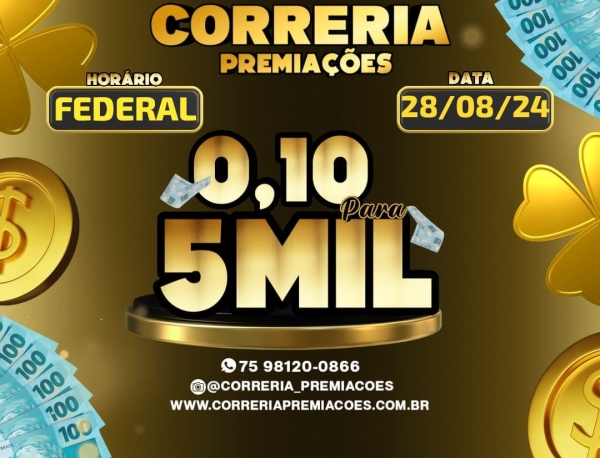 FEDERAL >>R$ 5.000,00 - CINCO MIL REAIS 