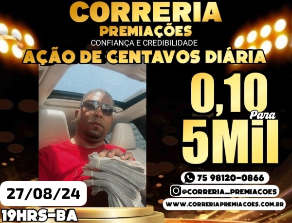 19 HRS-BA >>R$ 5.000,00 - CINCO MIL REAIS